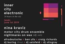 inner city electronic returns to Leeds incl. Nina Kraviz, Nightmares On Wax, Motor City Drum Ensemble, Ben Ufo, Octave One, DJ Stingray, Ross From Friends and many more