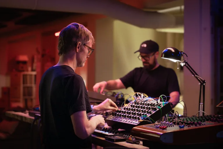 Speedy J and Surgeon have collaborated under the alias Multiples for the record “Two Hours Or Something”